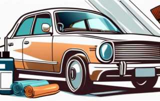 A car with a shiny
