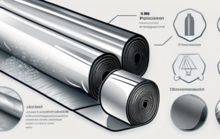 A roll of 3m foil with light reflecting off of it