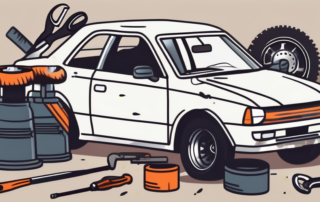 A car with visible minor damages