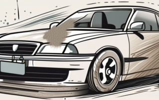 A car bumper with noticeable scratches