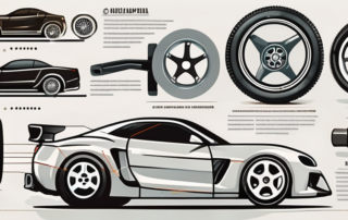 Various car parts like engine