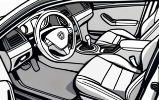 Various car interior cleaning products like vacuum