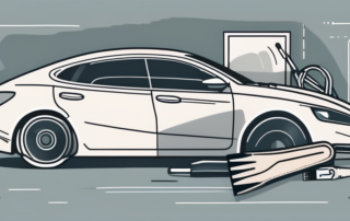 A car with visible scratches on its paint