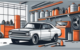 A spray paint can with a clear lacquer finish