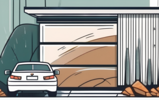 A windshield with visible stone chips and a repair kit nearby