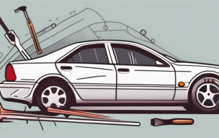 A car with visible minor damages