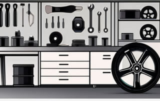 A black wheel rim repair kit