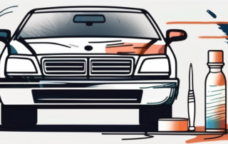 A car with visible scratches on its surface