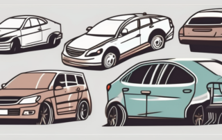Various car parts such as the hood