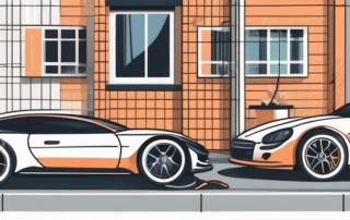 Various car wheels with different types of rim sealants being applied