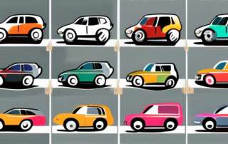 Various objects such as a car