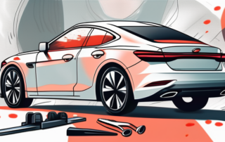 A car viewed from the rear