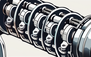 A well-maintained engine with a highlighted