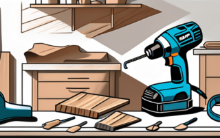 Various tools such as sandpaper
