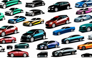 Various types of car wrap foils in different colors and textures