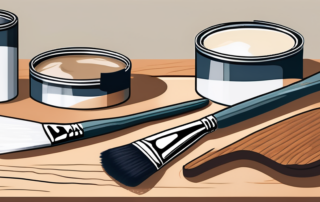 A clear lacquer repair set