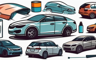 Various car parts such as doors