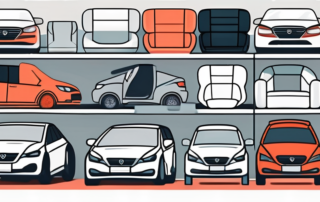 A variety of car accessories like seat covers