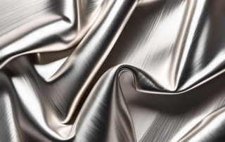 A sheet of brushed aluminum foil