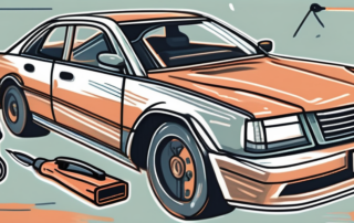 A car with visible scratches on its surface