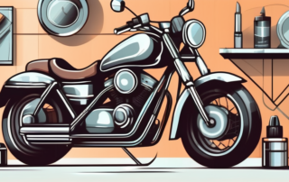 A motorcycle with shiny