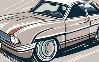 A car with visible scratches on one side and a polished
