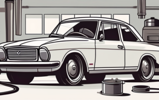 A newly painted car with a glossy finish