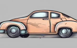 A car gradually fading or deteriorating