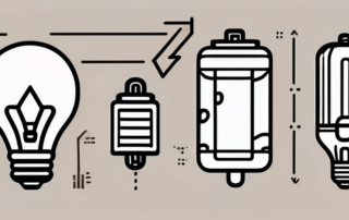 A drained battery next to a healthy one