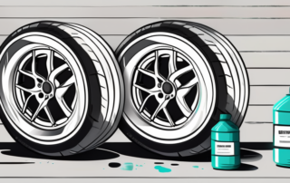 Alloy wheels freshly painted