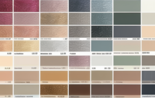 Various color swatches