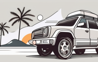 A car under the sun with a bottle of sunscreen placed on its hood