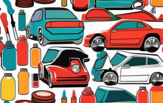 Various car parts (like a door