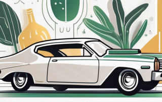 Various household items like vinegar