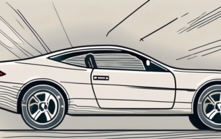 A car with visible dents and scratches to represent a vehicle that has been in an accident