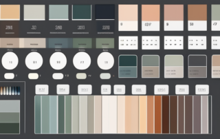 A color palette showcasing a variety of ral colors with corresponding numerical codes