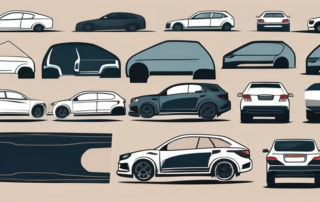 Various car parts such as a hood