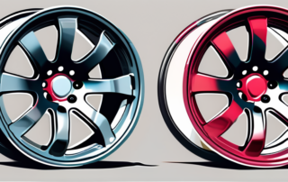 A set of car rims