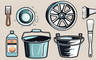 A set of dirty car rims