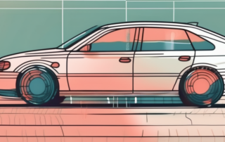 A car with its front side windows tinted