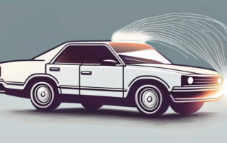 A car with its doors open and a visible air conditioning system