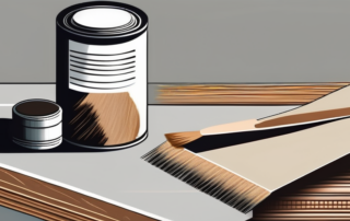 Various sandpaper grains and a piece of shiny