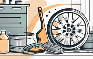 Alloy wheels covered in brake dust