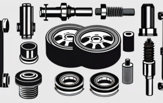 Various car parts such as brakes