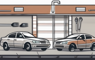 Two adjacent garages