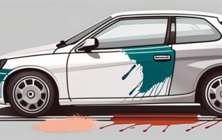 A car with visible scratches on its surface