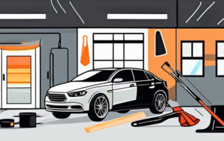 A car with its rear window tinted