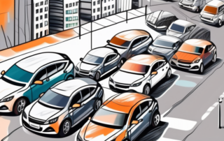 A variety of car paints and brushes