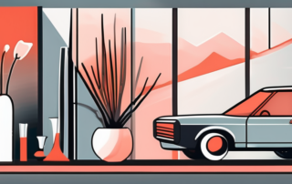 Various objects such as a car