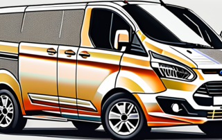 A ford tourneo custom van